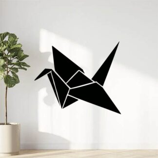 Sticker autocollant Oiseau grue origami décoration decostickerstore - 7DJAGE