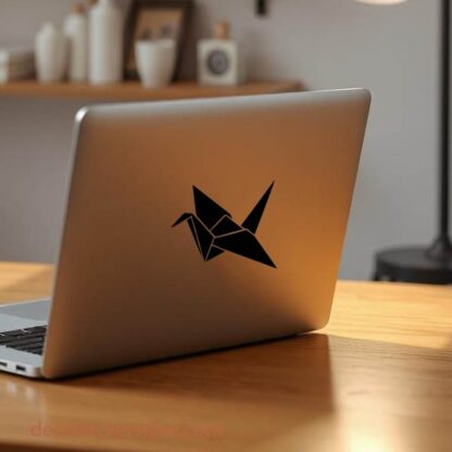 Sticker autocollant Oiseau grue origami décoration decostickerstore - 7DJAGE
