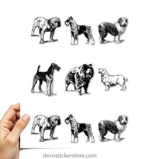 Gommettes planche 10x15cm chien 7DXIP