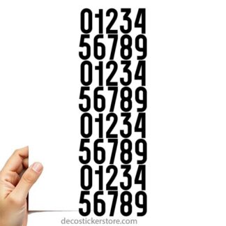 40 gommettes adhésives numéro 7FKOR