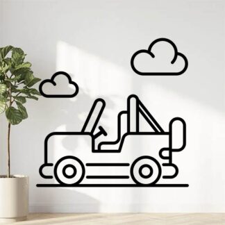 sticker autocollant Jeep silhouette 5 8LGK8