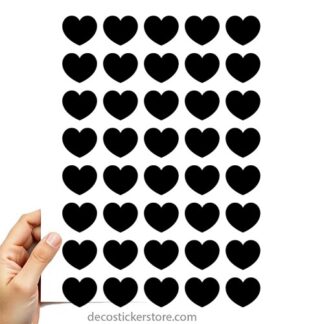 40 gommettes adhésives coeur 8NA7R