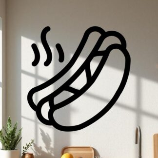 sticker autocollant hotdog nourriture restaurant 3 9HFSW