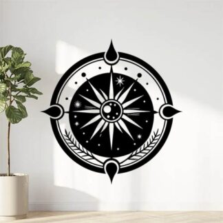 Sticker Autocollant boussole compas 4X4  A2411