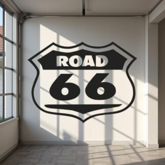 Sticker Autocollant route 66
