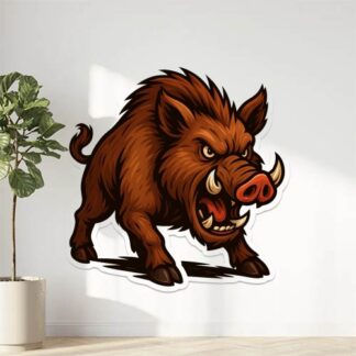 Autocollant Sanglier furieux décoration decostickerstore - ADK563