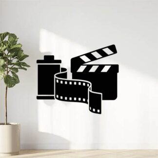 Sticker autocollant pelicula de filme preto e branco décoration decostickerstore - AFTG3U