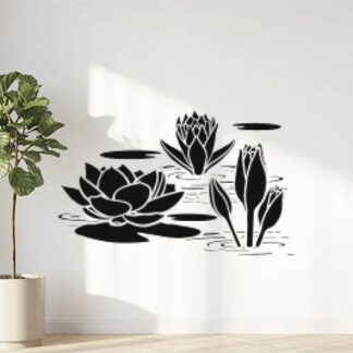 Sticker Autocollant lotus fleur AG87294