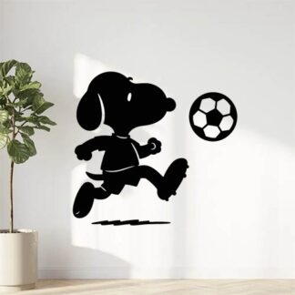 Sticker autocollant Snoopy footballeur décoration decostickerstore - AH7XNB