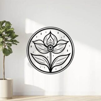 Sticker Autocollant lotus fleur AH87296