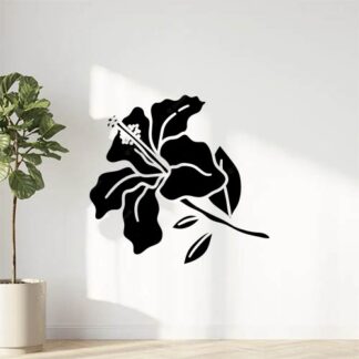 Sticker Autocollant hibiscus fleur AJ87293