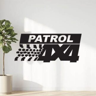 Sticker Autocollant logo 4x4 patrol auto AM87391