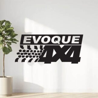 Sticker Autocollant logo 4x4 evoque auto AM87416
