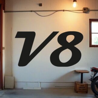 Sticker Autocollant v8 auto AM87492