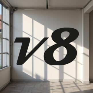 Sticker Autocollant v8 auto AM87493