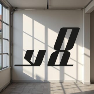 Sticker Autocollant v8 auto AM87494