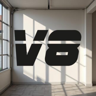 Sticker Autocollant v8 auto AM87495