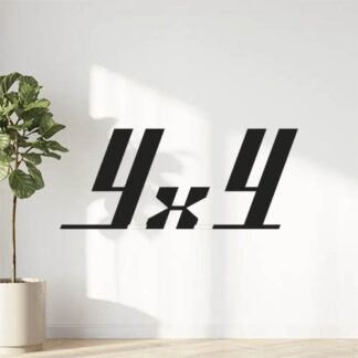 Sticker Autocollant 4x4 auto AM87575