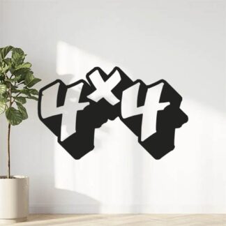 Sticker Autocollant 4x4 auto AM87587