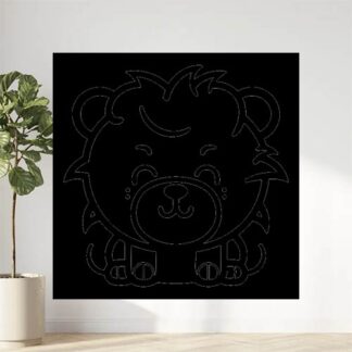 Sticker Autocollant lion animaux  AN1A27