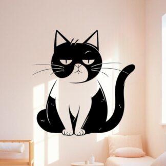 Sticker Autocollant chat animaux  AN1A35