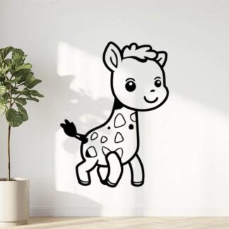 Sticker Autocollant girafe animaux  AN1A36