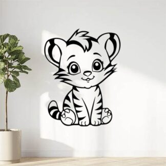 Sticker Autocollant tigre animaux  AN1A37