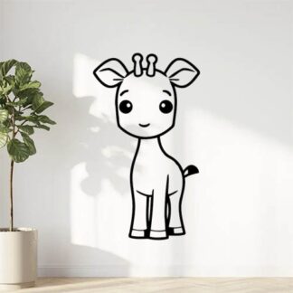 Sticker Autocollant girafe animaux  AN1A39