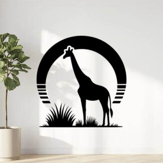 Sticker Autocollant girafe  animaux  AN2434