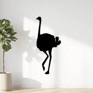 Sticker Autocollant oiseau autruche animaux  AN2437