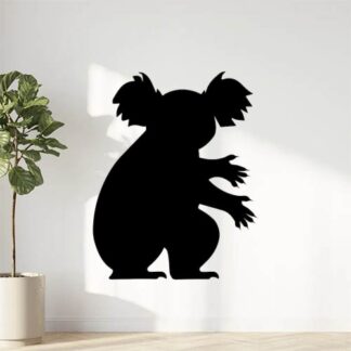 Sticker Autocollant koala ours eucalyptus fleur plante animaux  AN2450