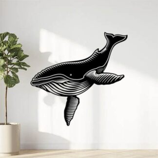 Sticker Autocollant poisson baleine marine animaux  AN555