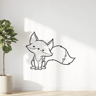 Sticker Autocollant renard animaux  AN562