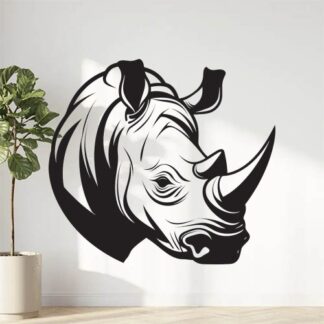 Sticker Autocollant rhinoceros animaux  ANI104