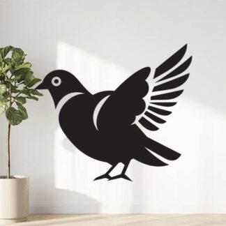 Sticker Autocollant oiseau pigeon animaux  ANI119