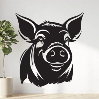 Sticker Autocollant cochon animaux  ANI128