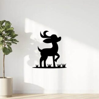 Sticker Autocollant bambi biche cerf animaux  ANI18744