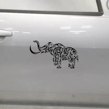Sticker Autocollant elephant tribal animaux  ANI18746