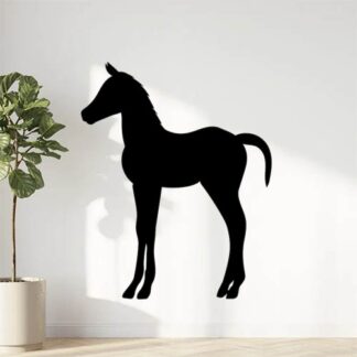 Sticker Autocollant cheval poulain animaux  ANI18753