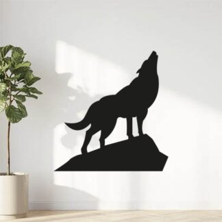 Sticker Autocollant chien loup animaux  ANI18760