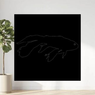 Sticker Autocollant poisson combattant animaux  ANI1879