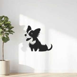 Sticker Autocollant chien border collie animaux  ANI1891