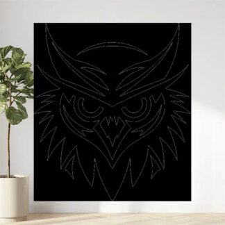 Sticker Autocollant hibou chouette animaux  ANI2111