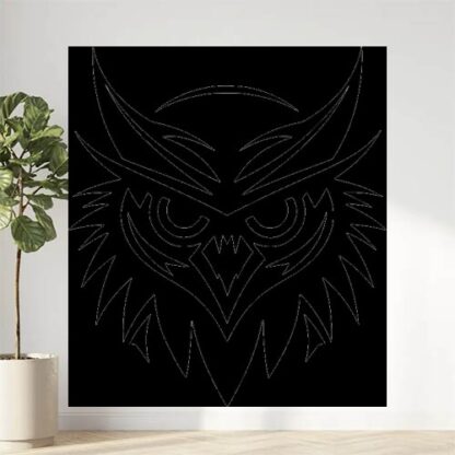 Sticker Autocollant hibou chouette animaux  ANI2111