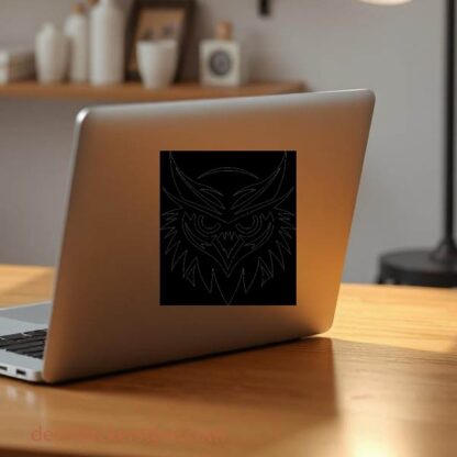 Sticker Autocollant hibou chouette animaux  ANI2111