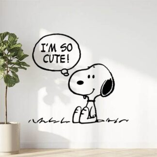 Sticker Autocollant snoopy chien so cute animaux  ANI742