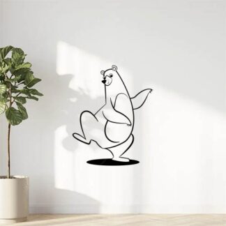 Sticker Autocollant ours danse animaux  ANI910