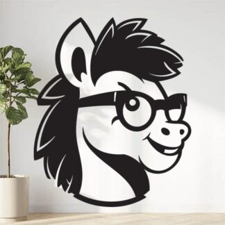 Sticker Autocollant cheval poney equide animaux  ANI912