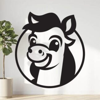 Sticker Autocollant cheval poney equide animaux  ANI925