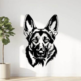 Sticker Autocollant chien malinois berger allemand animaux  ANICM32